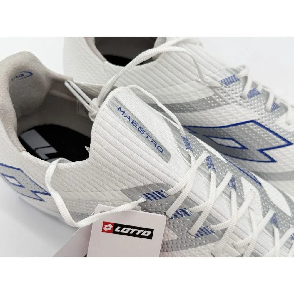 *Affordable!* Mens Size 11 - Lotto Maestro FG Soccer Cleats White Blue CE176